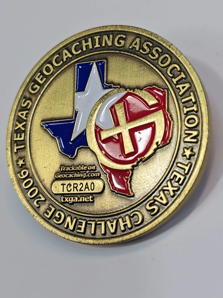 Texas Geocaching Association Challenge Coin 2006 Inks Lake State Park - Image 3 of 4
