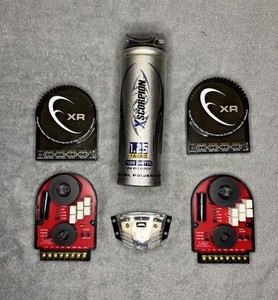 JL Audio XR650/570-CSpxo Crossovers Pair + Scorpion 1.25 Farad Cap Lot