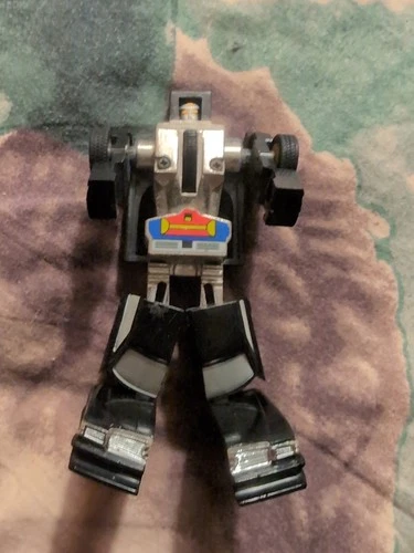 1984 Bandai GoBots RUBE Black Mercedes Benz Transformer Car Vintage