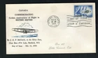 Canada #383, 1959 5¢ Silver Dart Jet, Grover  cachet FDC VF