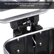 New 5L Stainless Steel Sanding Dustbin Step Pedal Trash Can Rubbish Garbage Bin