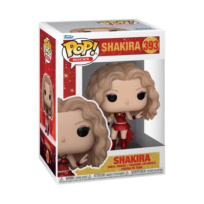 Funko POP! Rocks: Shakira - (Super Bowl) - Glitzer - Vinyl-Sammelfigur - Geschen