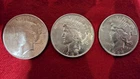 1922 / 1923 / 1924 Peace Silver Dollars lot of 3, UNC