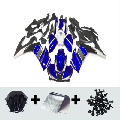 Blue White Fairing Kit + Tank For Yamaha YZF R3 2014-2018 R25 Injection Bodywork