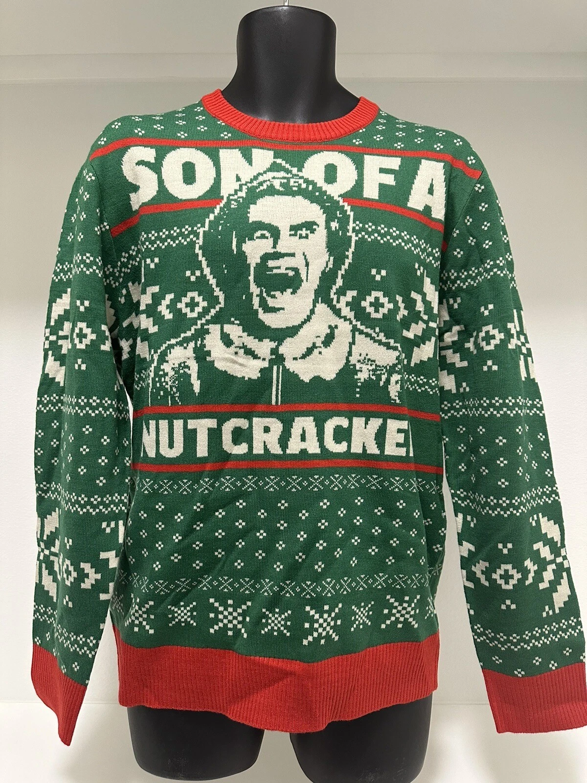 NWT Elf Son of a Nutcracker Ugly Christmas Sweater Mens Size Medium