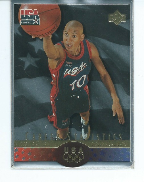 1996 Upper Deck USA Basketball Reggie Miller S4 Career