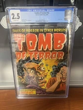Tomb of Terror #15 CGC 2.5 OFF-WHITE PAGES!   1954 PRE CODE HORROR GOLDEN AGE