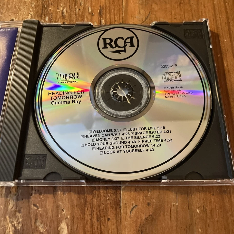 GAMMA RAY HEADING FOR TOMORROW CD 1989 NOISE Speed Metal Helloween - Image 3 of 4