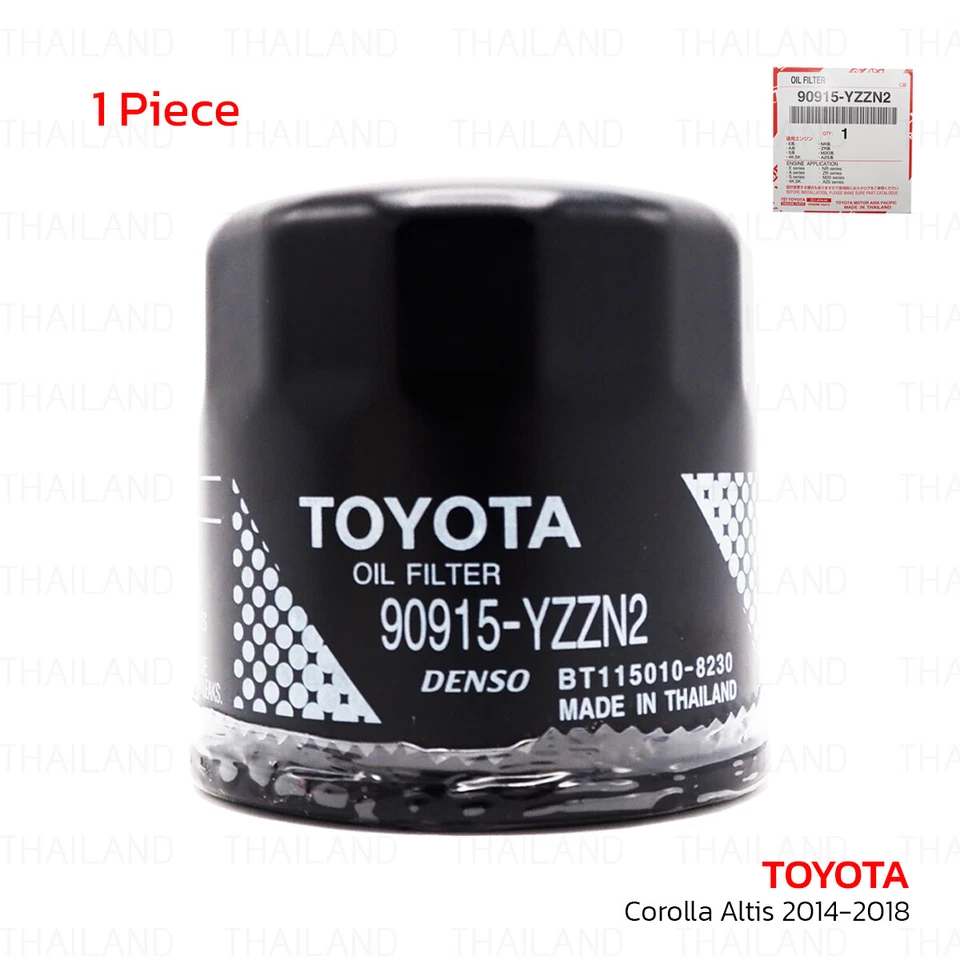 For Toyota Corolla Altis 2014 - '18 Oil Filter 90915-YZZN2 Foto 2 de 4