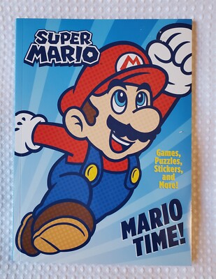 Super Mario, Mario Time Games, Puzzles, Stickers & Super Mario Book