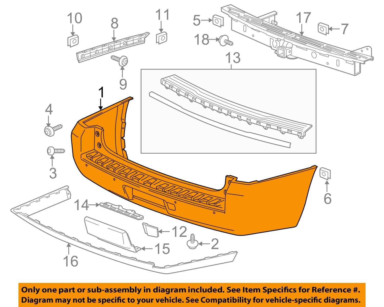 GMC GM OEM Bumper Cover 84335283 | eBay