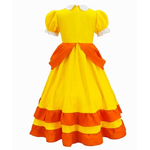Kinder Prinzessin Peach Kleid Mario Damen Kostüm-Set Karneval Cosplay Halloween - Bild 18 von 22
