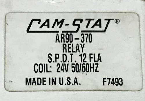 CAROPT 90-382 Cerrado para relé de ventilador de uso general 120V 1NO 1-NC