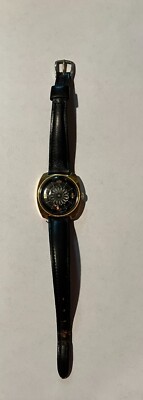 ERNEST BOREL Cocktail Kaleidoscope Manual 17 Jewel Swiss Watch Leather Band