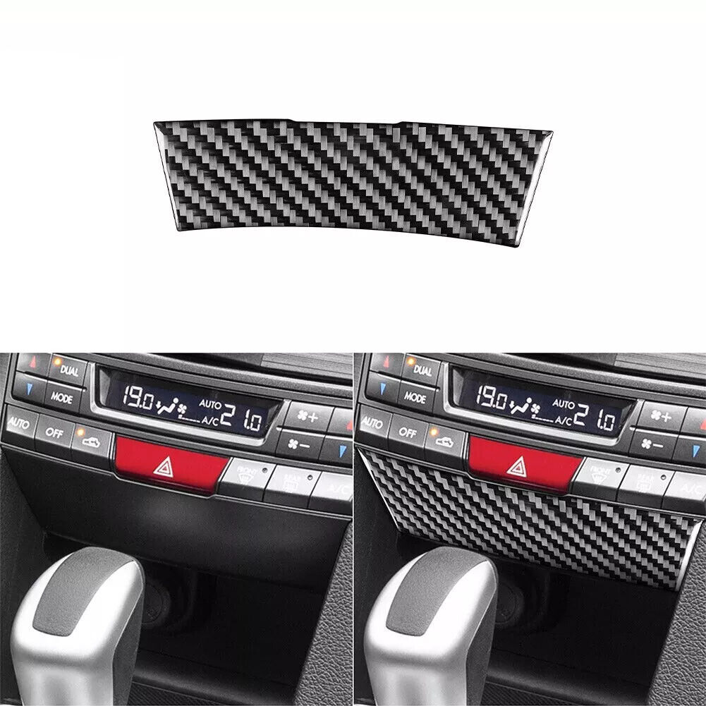 Carbon Fiber Center Console Lower Storage Panel Cover For Legacy Outback 2010-14