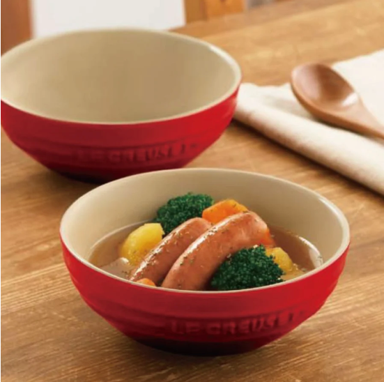 Le Creuset Multi Bowl 15cm 2 pieces 580ml Cherry Red Stoneware NEW