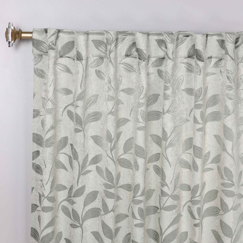 Leaves Washable Room Darkening 52" Back Tabs Blackout Curtains, Set of 2 - Picture 105 of 156
