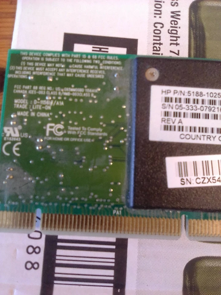 LSI V92 56K WINMODEM PCI CARD - Image 3 of 4