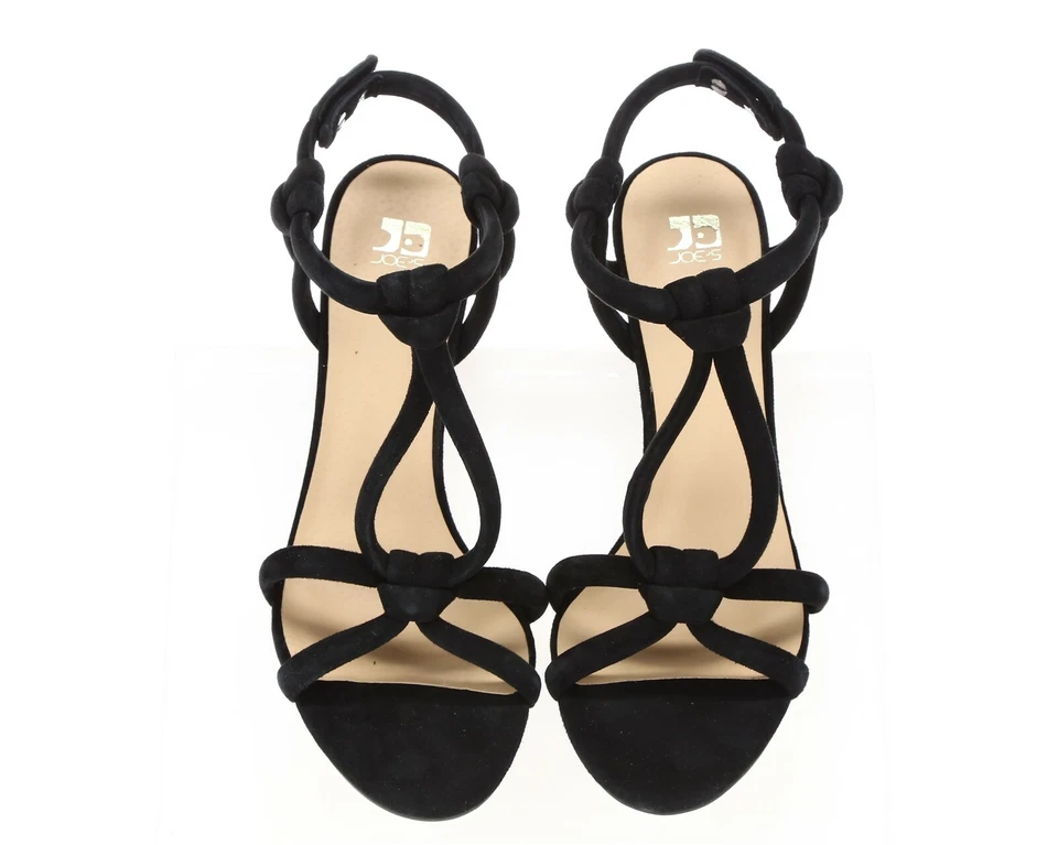 Sandalias JOES para mujer 'Halo' de cuero negro con correa al tobillo talla 9,5 ¡NUEVAS! 229941 Foto 3 de 4