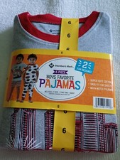 New Boys Members Mark 4-Piece Favorite Pajamas Size 6 Fire Truck Pattern NWT