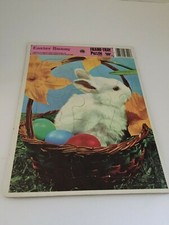 Vintage Easter Bunny Basket with Eggs Frame-Tray Puzzle Whitman