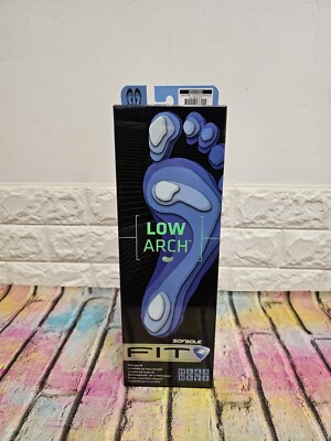 Sof Sole Fit Series Low Arch Einlegesohlen UK 6,5-7,5 Unisex UVP 39,99£