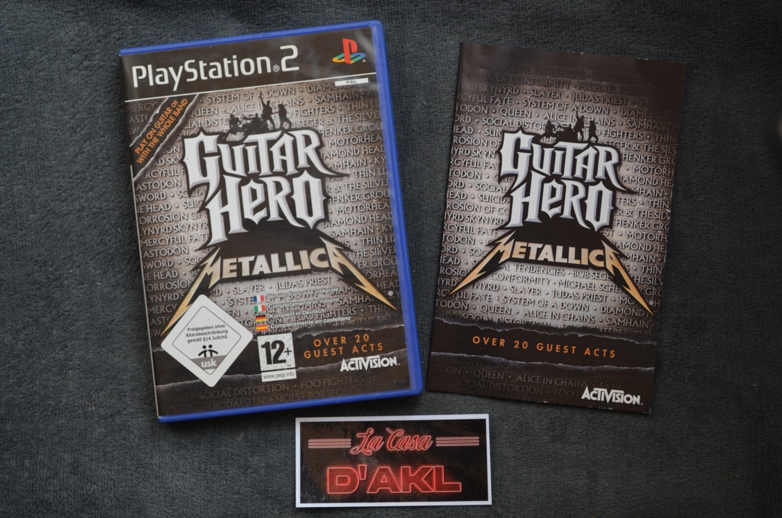 Guitar Hero Metallica complet sur Playstation 2 PS2 FR TTBE