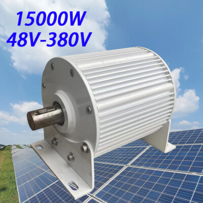 15KW 333rpm Gearless Permanent Magnet Generator 48V-220V 380V 3Phase Alternator