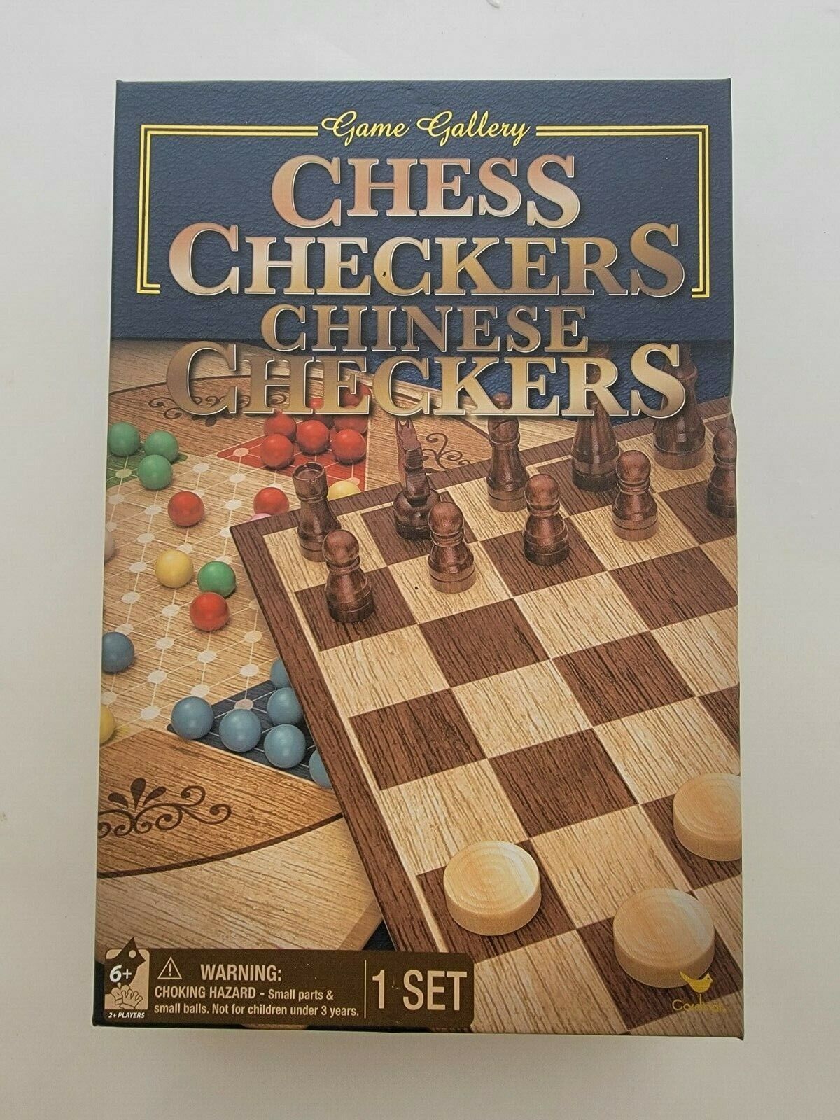 Game Gallery Chess, Checkers and Chinese Checkers Board Game Set