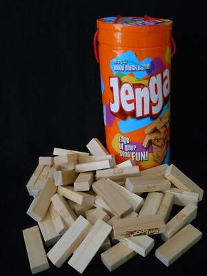 2006 JENGA Wooden Block Building Game / Complete