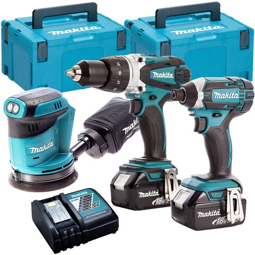 Makita 18V 3pc Kit DHP458 + DTD152 + 