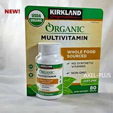 Kirkland Signature USDA Organic Multivitamin, 80  Tablets