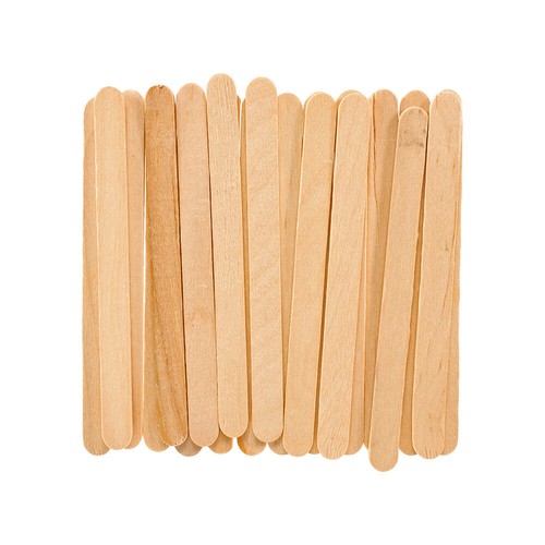 Craft County - 1000 Natural Wood Popsicle Craft Sticks 4 1/2 Inch Long - Picture 3 of 4