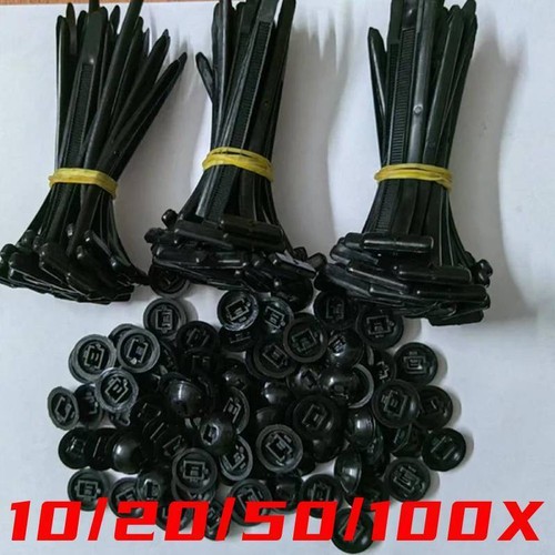 100 Stück Kabelbinder Heavy Duty - Nylon Kabelbinder Schwarz Für Auto & Haus