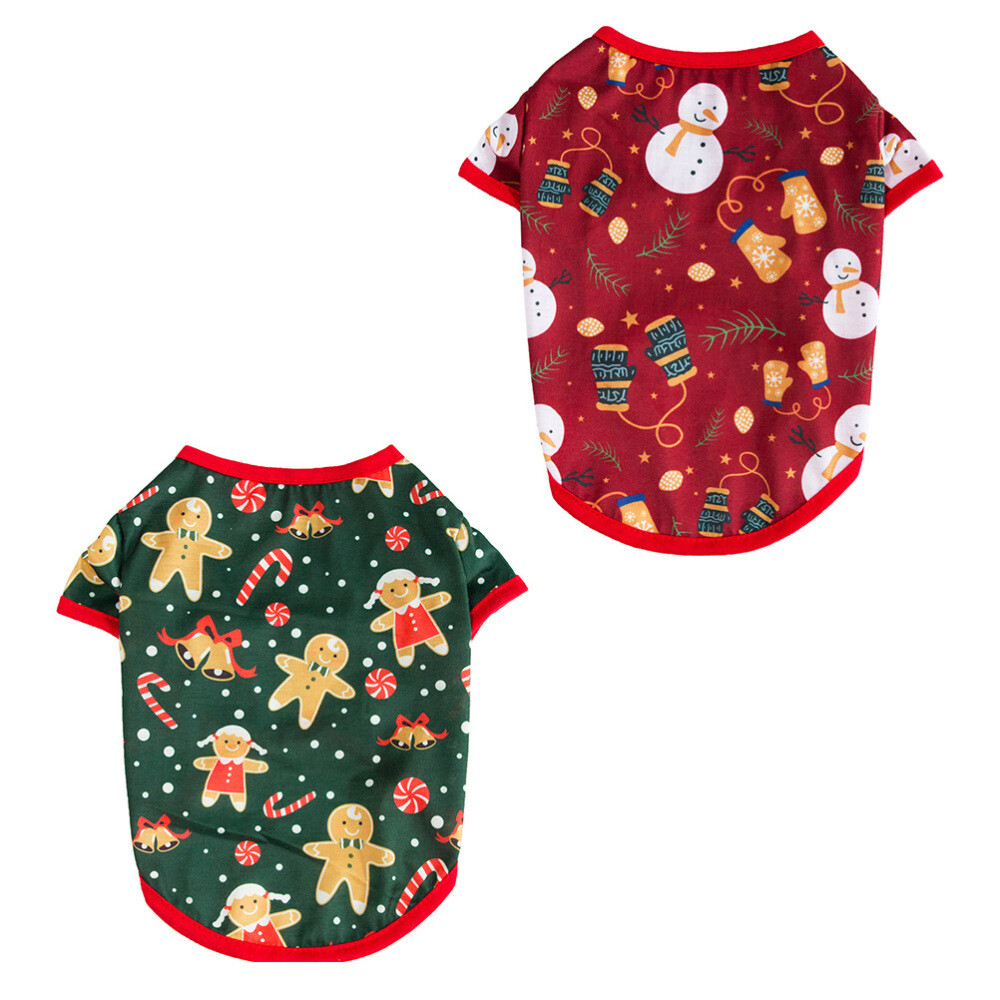 2 Pcs Pet Christmas Clothes Small Dog Outfits Festival Costume Unique eBay