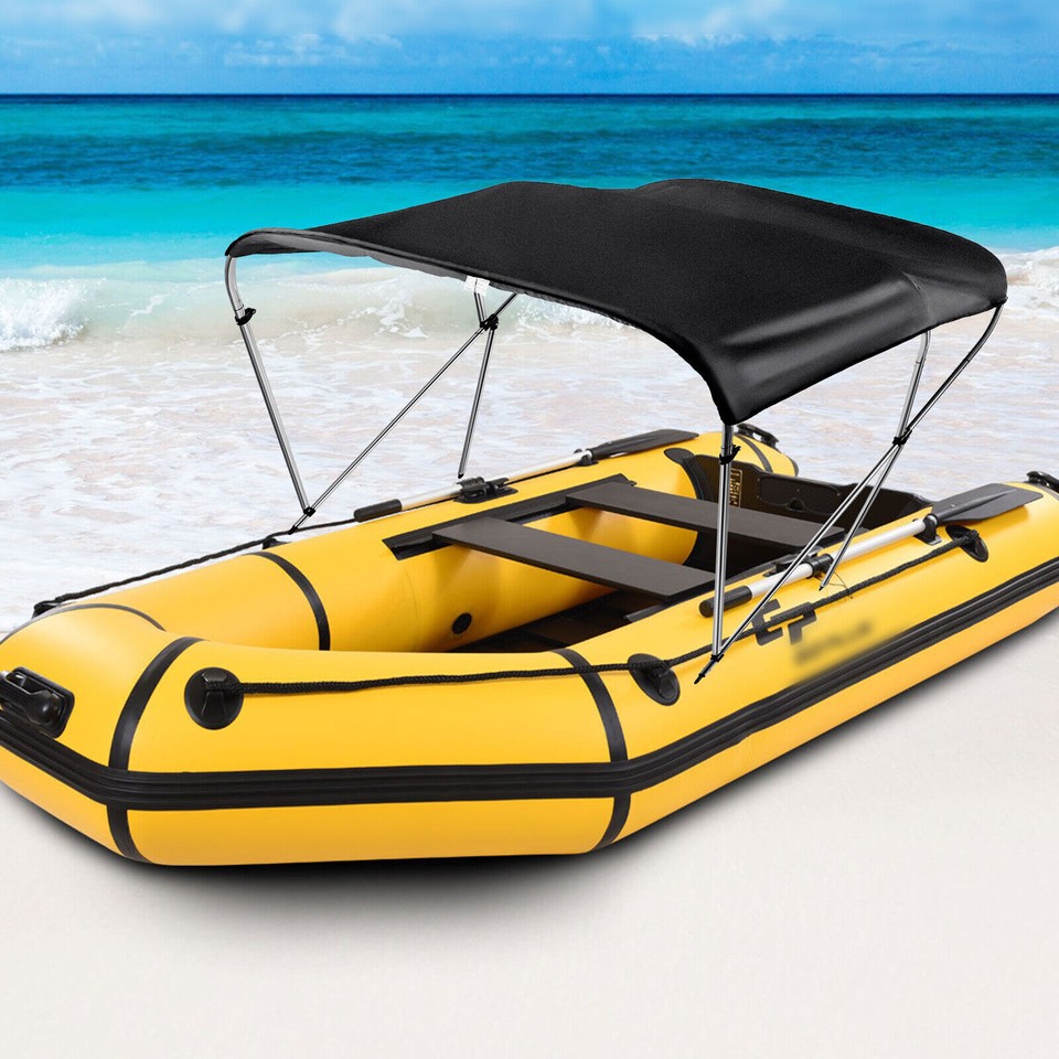 3 Bow Bimini Top Pontoon Boat Cover Square Tube Frame Set 6ft +Storage