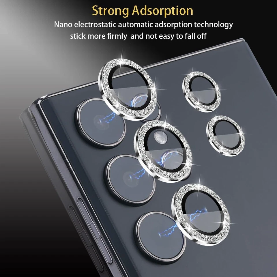 Protector de lente de cámara para Samsung Galaxy S25 Ultra, protector de lente de vidrio templado Foto 2 de 4