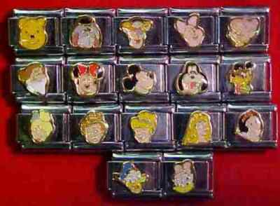 #ad Disney 9mm Italian Add A Link Charms Stainless Steel 15 Different You choose $23.95
