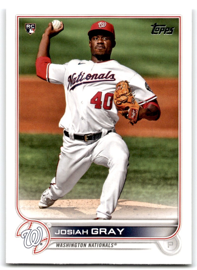 2022 TOPPS JOSIAH GRAY RC WASHINGTON NATIONALS #43
