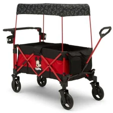 Delta Children Disney LARGE CAPACITY Mickey Mouse Toddler Stroller Wagon NEW