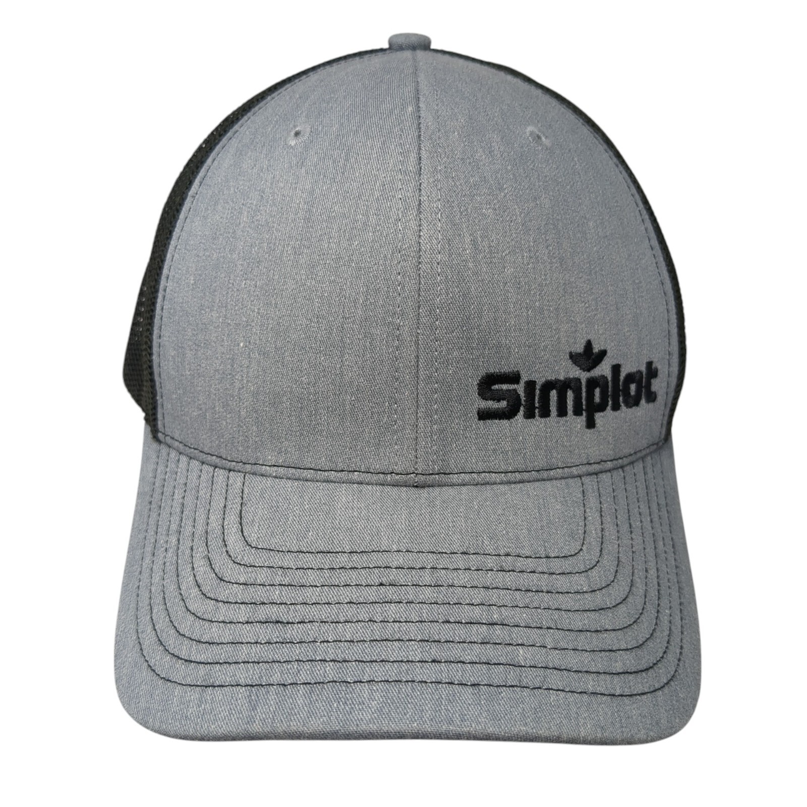 Simplot Preferred Grower Snapback Trucker Hat Gra… - image 1
