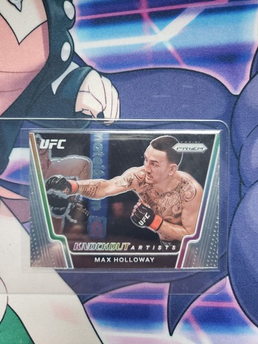 PANINI UFC PRIZM 2021 MAX HOLLOWAY KNOCKOUT ARTISTS SILVER PRIZM CARD