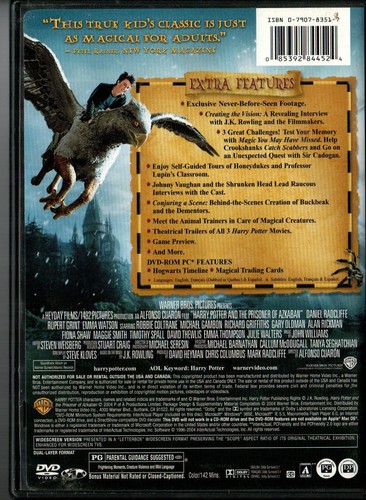 Harry Potter and the Prisoner of Azkabin DVDs (Wide Screen) - Picture 2 of 2
