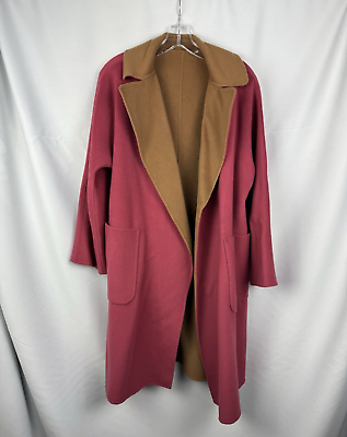Max Mara Weekend Rail Reversible Belted Coat Virgin Wool Max Mara Weekend Rail Reversible Belted Coat Virgin Wool
