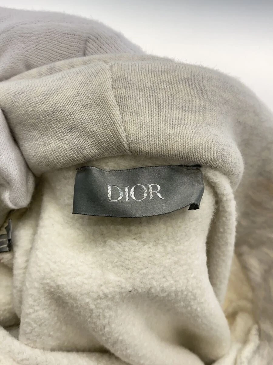 Felpa con cappuccio DIOR ERL LOGO GLITTER RICAMATO 313J639A0815 GRIGIO cotone Taglia:S