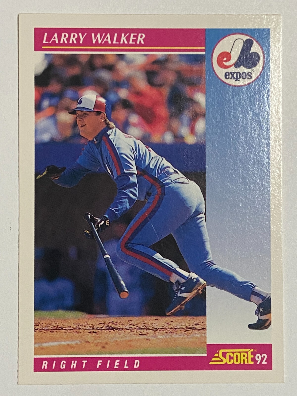 1992 Score #199 Larry Walker Montreal Expos