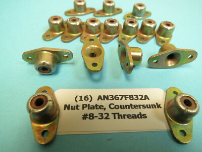 8-32 Nutplates C/Sunk for Flush Screws Installation Aircraft