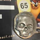 10g .999 Fine Silver Hand Poured Skull – Taz Hand Pours – 0.3215 ASW [65]
