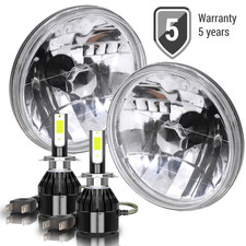 Pair 7 Inch Round Led Headlights White For Jeep Wrangler Jk Lj Tj Cj Pair 7 Inch Round Led Headlights White For Jeep Wrangler Jk Lj Tj Cj