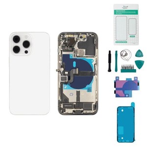 iPhone 13 Pro Gehäuse mit Backcover silber - Set Versand aus Deutschland